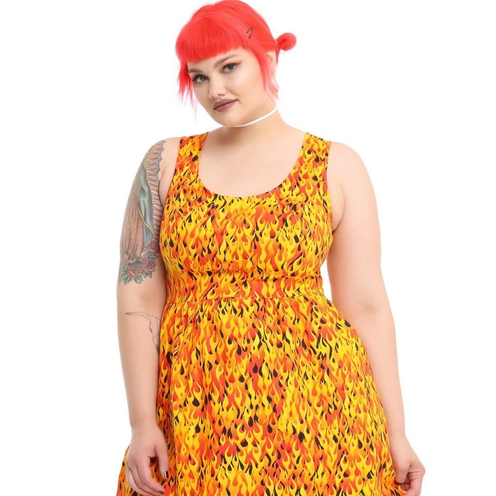Hot Topic Folter Flame Fire Dress